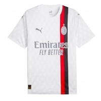 Camiseta AC Milan Fikayo Tomori #23 Segunda Equipación Replica 2023-24 mangas cortas